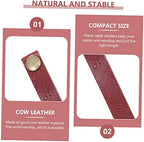 Angoily 72pcs Cattle Cord Winders Usb Cable Tie Keepers Leather Cable Clips Organizers for Desk Reusable - Image 2
