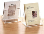 YUXUN Acrylic Cookbook Stand for Kitchen Counter - A4 Book Display by AcrylicBusinessCardHold