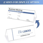 30 Pieces Acrylic Name Plate for Desk, 11" X 4.25" Name Tent for Meeting - Image 3