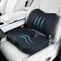 FLORICH Car Seat Cushion and Back Support for Office Chair Memory Foam Chair Cushions Pressure Relief Seat Pads with Gel Massage Point Lumbar Support Relief Sciatica & Tailbone (Black) by FLORICH