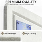 Large Bulletin Board, 35 X 24 Inches Felt Cork Board with 40 Pushpins, Foldable Felt Notice Pin Board Photo Display Board with Self-Adhesive Tape for Office Home School (White, 35x24 inch) - Image 4