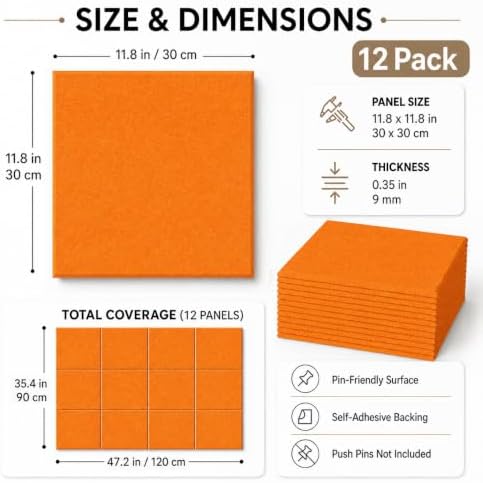 Felt Bulletin Board Tiles, Cork Board Alternative, 48 x 36 in - Image 2