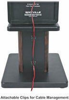 Rockville RHT8D Pair 8" Dark Wood Desktop Speaker/Studio Monitor Stands - Image 6