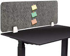 MYOYAY 40''x12'' Privacy Panel Clamp-on Acoustic Desk Divider Freestanding Sound Absorbing Cubicle Desk Divider Removable Acoustic Partitions with 2 Clips for Offices, Braries, Classrooms, Library by MYOYAY