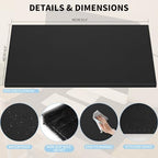 AKOZLIN 35.4"x 18.9" Soft PU Leather Surface Office Desk Mouse Mat Anti-Push Pad with Full Grip Fixation Lip Table Blotter Edge-Locked Protector - Image 4