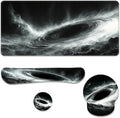 Black Hole Desk Mat Set Space Galaxy Art Large Mouse Pad with Wrist Rest 4in1 Desk Mat for Desktop Ergonomic Keyboard Wrist Support Anti-Slip Computer Ergonomic Mouse Pad Home Office Gaming by Unknown