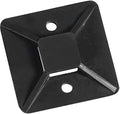Aviditi Cable Tie Mounts, 1 1/2" x 1 1/2", Black, Pack of 100 (CTM15B) by Aviditi