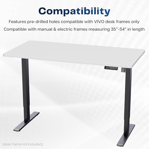 VIVO White 55 x 28 in Solid Table Top, DESK-TOP55-28W - Image 4
