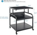 Fannova 25.6"x23.6" Extra Large Printer Stand with Adjustable Storage Shelf - Image 2