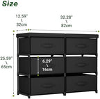 GcdPai Dresser 6 Fabric Drawer Stand Desktop Plastic Support Tube - Image 2