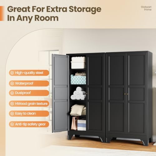Yizosh Metal Pantry Storage Cabinet Kitchen Cabinet Kitchen Pantry - Image 6