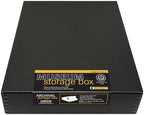 Lineco Museum Archival Storage Box, Drop Front, 11.75x15.25x3 in, Black by Lineco