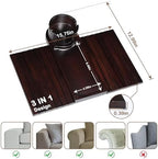 Couch Cup Holder for Armrests Over 4.9" Wide with 360° Phone Stand Walnut - Image 4