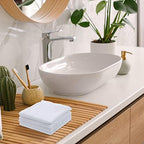Oudain 100 Pcs White Cleaning Cloths Bulk Reusable Cleaning Rags - Image 4