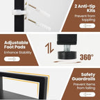POWERSTONE Desktop Bookshelf for Monitors up to 27", Black - Image 6