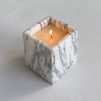 Natural Marble Stone Square Storage Container Empty Vessel Holder Cup for Candle/Pens/Sundries items (Arabescato White) - Image 5