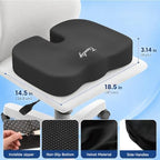 Seat Cushion for Office Chair, 2 Pack Memory Foam Chair Cushions - Image 4