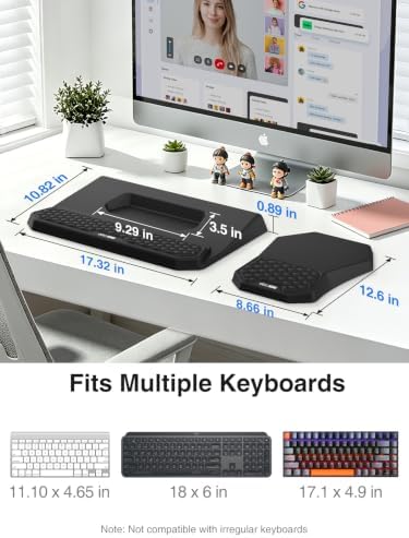 Ergonomic Wrist Rest with Keyboard Stand and Mouse Pad for Easy Typing - Image 5