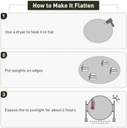 Clear Plastic Floor Mat for Under Dining Table, 4ft Round No Slip Waterproof Vinyl Area Rug for Home, Anti-Spill Hard Floor Protector Cover for Living Room, Splat Mat for Under High Chair - Image 7