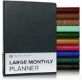 Gallery Leather Large Monthly Planner 2026-2027 Tremont Atlantic by GalleryLeather