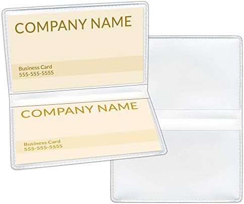 StoreSMART - White Folding Business Card Holders - 50 Pack - Polypropylene Plastic (RPP2915W-50) by StoreSMART