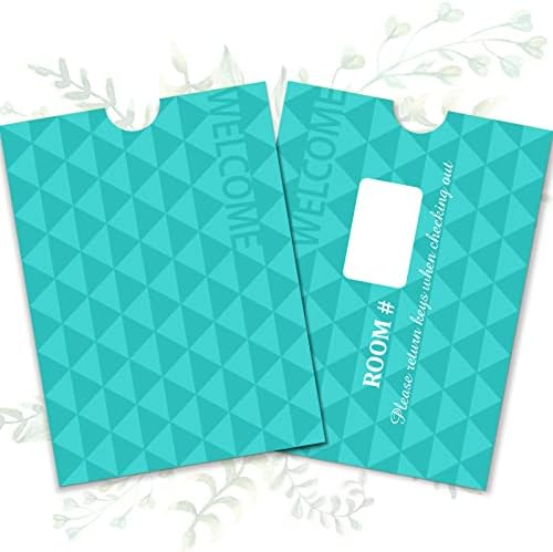 1000 Pcs Key Card Envelopes Hotel Key Card Holder Sleeves, Fresh Style by Jutom