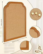 Cork Bulletin Board, 17.7"*23.6" Pin Board for Walls, Decorative Hanging Message Board for Home Office School - Memos, Notes, Photos, Vision Board(BN-4560) - Image 2