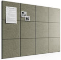 Bumusty 48" x 36" Large Cork Board Alternative, Christmas Brown by BUMUSTY