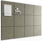Bumusty 48" x 36" Large Cork Board Alternative, Christmas Brown by BUMUSTY
