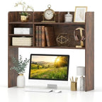 Desk Hutch with 6 Shelves and Adjustable Shelf for 32 Inch Monitor by CLEEMAN