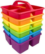 EAI Education Classroom Supply Caddies: Assorted Colors - Set of 6 by EAIEducation