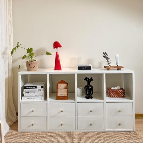 Metal Desktop Organizer with 2 Drawers, White Countertop Stationary Organizer, Desk Top A4 Filing Document Storage Drawer for Office Home, Vanity, Garage, Craftroom, No Assembly Required (White) - Image 5