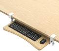 suptek Keyboard Tray Under Desk Pull Out with C Clamp Mount, Computer Keyboard & Mouse Tray, 25.6 (30 Including Clamps) x 11.8 inch Slide-Out Platform Computer Drawer for Typing, Light Wood, DSF1QM by suptek