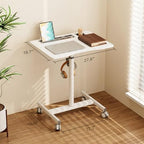 28" Mobile Standing Desk with Cup Holder & Widened Slots - Image 2