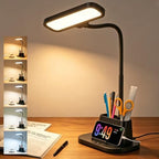 BOHON Desk Lamp for Home Office Desk Light with USB-C Charging Port Black by BOHON