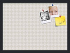 PinPix 23x17 inch Cork Bulletin Board. This Decorative Framed Pin Board Comes with Diamond Pattern in Shades of Grey Design and Satin Black. Ideal for Home, Office Decor or School (PinPix-373) by PinPixBulletinBoards