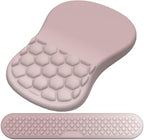 Ergonomic Mouse Pad Wrist Support, 2 in 1 Keyboard Wrist Rest Set by Laokiiy