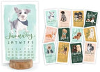 1Canoe2 2027 Mini Desk Calendar, Standing Desktop Calendar, Furry Friends by 1Canoe2