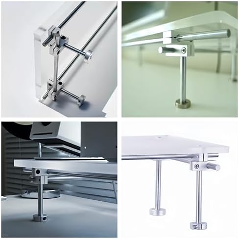 Desk Organizer and Accessories, Computer Monitor Stand for Desk, 31.5" Diy Acrylic Monitor Riser for Desk Accessories - Image 4
