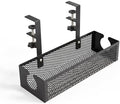Under Desk Cable Management Tray, 2026 New Adjustable No Drill Cord Organizer with Clamp, Premium Cable Management Box for Home Office Standing Desk Wire Management (Black a) by AIIONP