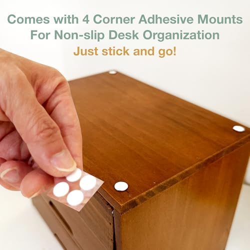 Modular Stackable Fully Assembled Set of 4 Storage Drawers - 12 Drawer See-Through Display Cabinets - 4-Level Desktop Organizer - Wood Box w/Metal Handle Collectible Card Bedazzling Decluttering - Image 2