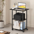 MARTY 3 Tier Large Printer Stand, Mobile Printer Table, Adjustable Shelf - Image 4