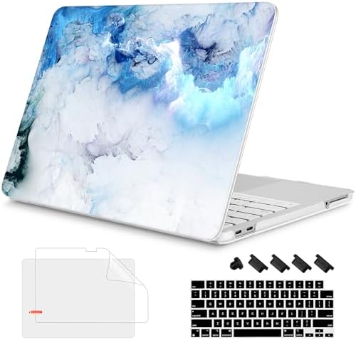 Mektron Case for 2026 MacBook Neo 13-inch A18 Pro chip A3404 Laptop Cover with 13-inch (Diagonal) Liquid Retina Display+ Keyboard Cover+ Screen Protector, Cloud & Lightning by Mektron
