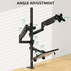 WALI Dual Monitor and Laptop Stand for 17" Notebook and 32" Screens - Image 3