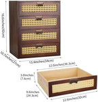GoooodGIFT Wooden Drawers Large Wooden Box with Drawer, Brown - Image 3