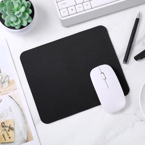 50 Pack Mouse Pads Bulk - Black Mouse Pad Set, 8.66 x 7.09 Inches with Non-Slip Rubber Base for Computer Laptop Gaming Office Home Use (0.08 Inch Thickness) - Image 6