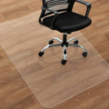 Office Chair Mat for Hardwood Floor, 48"×36" Transparent Home Floor Protector Mat for Rolling Chairs, Anti-Slip Plastic Under Desk Computer Mats Easy Glide on Hard Floors, Rectangle by SHAREWIN