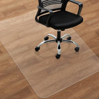 Office Chair Mat for Hardwood Floor, 48"×36" Transparent Home Floor Protector Mat for Rolling Chairs, Anti-Slip Plastic Under Desk Computer Mats Easy Glide on Hard Floors, Rectangle by SHAREWIN