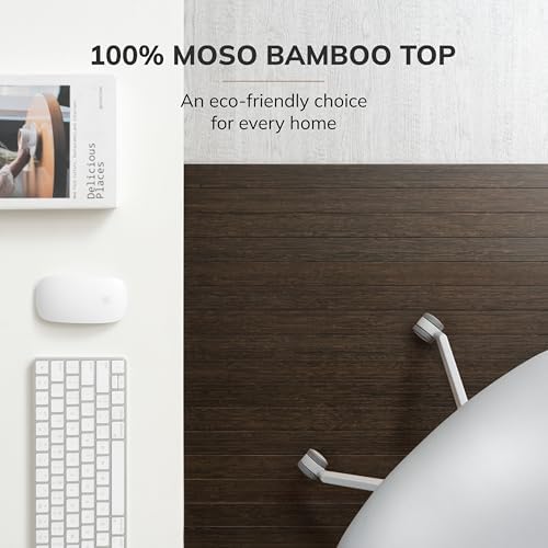 Anji Mountain 57" x 55" Bamboo Office Chair Mat for Carpet & Hardwood Floor - Image 2
