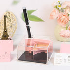 3D Memo Pad, 3D Calendar 2027, Time Piece Calendar, Tear-Off Calendars 2027, 3D Paper Carving Art Memo Pad, Art Carving Sticky Notes for Office Home Gifts Ornaments (Piano - Pink) - Image 3